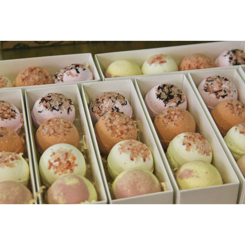 Soaplicity Bath Bomb Gift Sets Bath Bombs Rosy Brown Small Pack of 4,Large Pack of 4