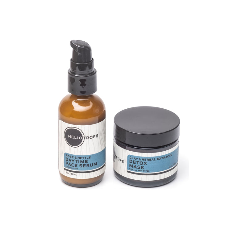 Heliotrope San Francisco Small Face Care Box Box / Kit Dim Gray Cucumber & Botanical Healing Serum / Clay Detox Mask,Cucumber & Botanical Healing Serum / Cucumber Hydrating Mask,Frankensense Oil Serum / Clay Detox Mask,Frankensense Oil Serum / Cucumber Hydrating Mask
