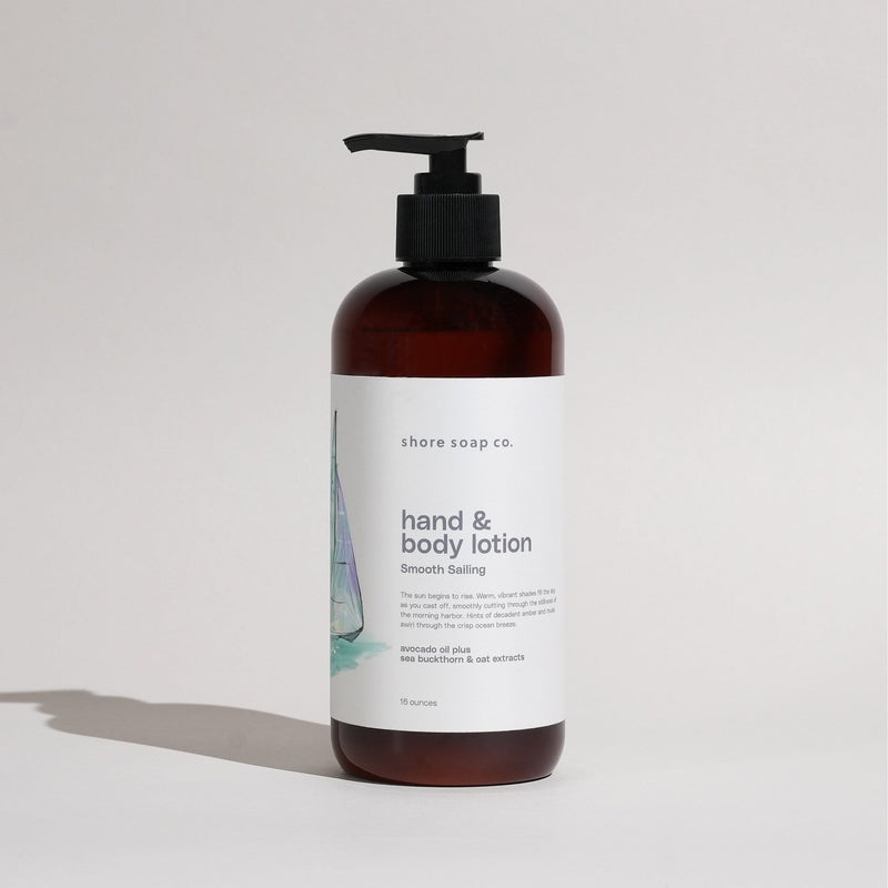 Shore Soap Co. Smooth Sailing Hand & Body Lotion (Amber) Body Lotion Light Gray