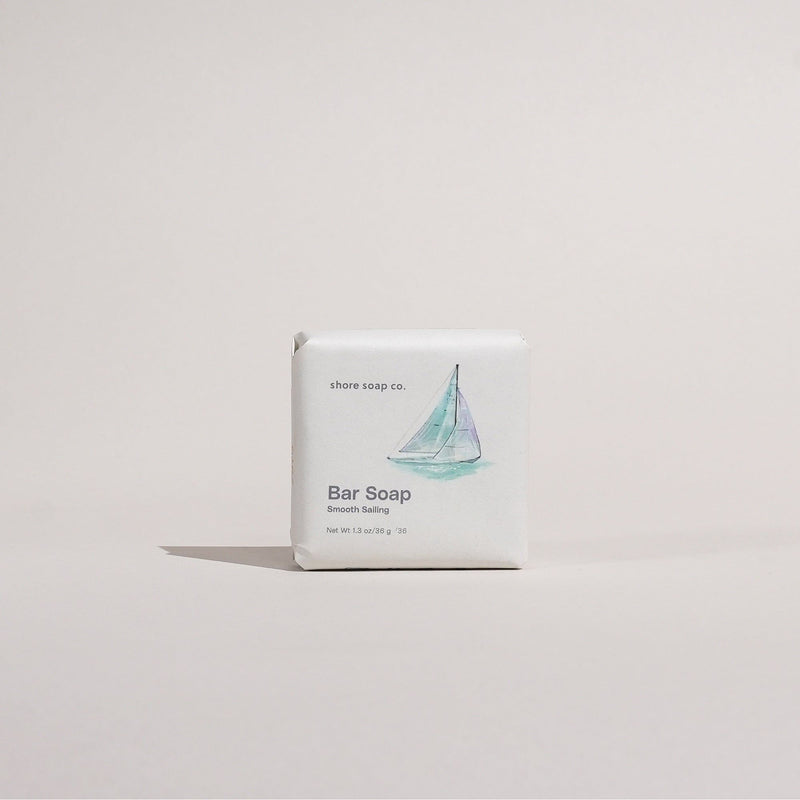 Shore Soap Co. Smooth Sailing Bar Soap Bar Soap Light Gray Travel Size