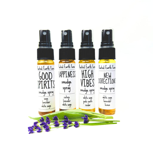 Rooted Earth Farm + Apothecary Smudge Spray Gift Set - 1 oz Smudge Sprays White Smoke
