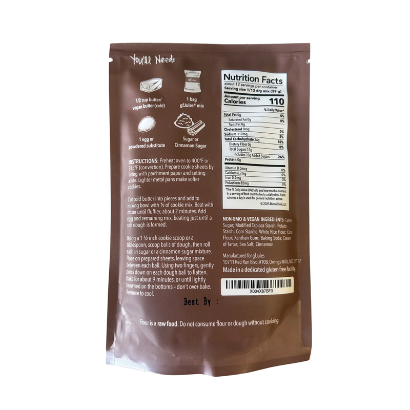 gfJules gfJules Gluten Free Snickerdoodle Mix Dark Olive Green Pack of 1,Case of 6