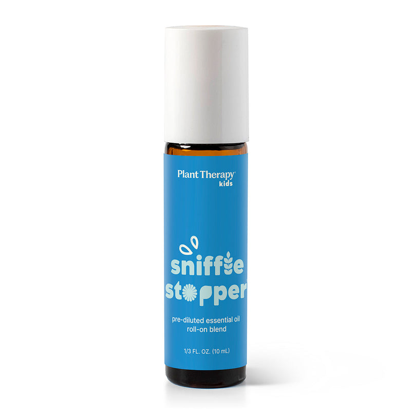 Plant Therapy Sniffle Stopper Essential Oil Pre-Diluted Roll-On Essential Oil White Smoke 10 mL