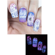 UberChic Beauty Let It Snow Stamping Plate Gray