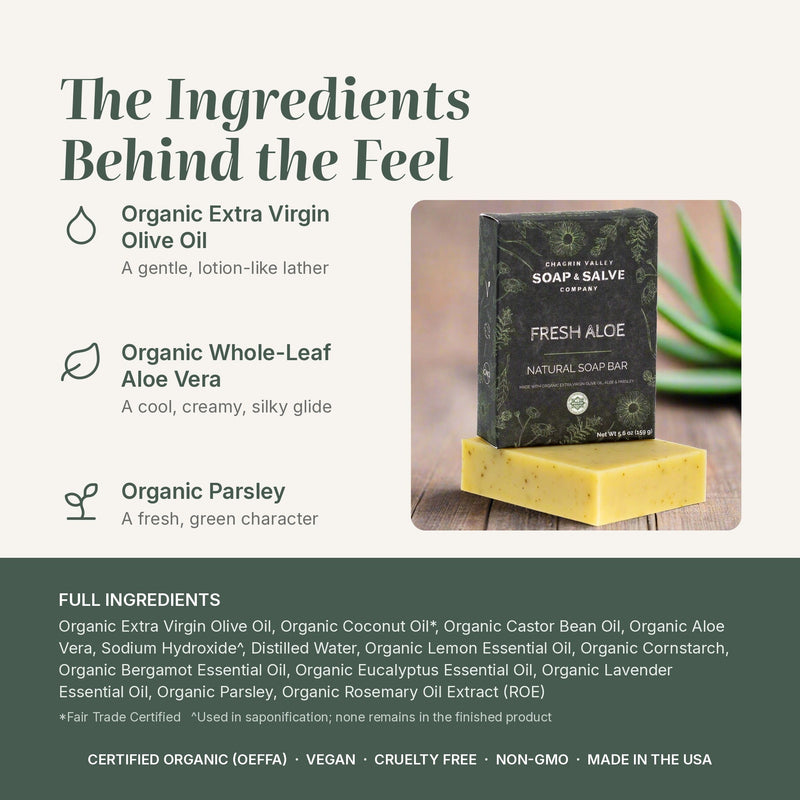 Natural Soap: Fresh Aloe