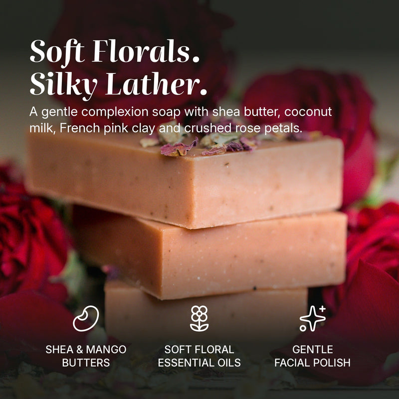 Natural Soap: Shea Rose Clay Complexion