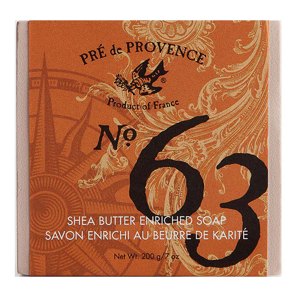 Pre De Provence Pre De Provence No 63 Men's Cube Bar Soap 200g Bar Soap Sienna