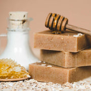 Chagrin Valley Soap & Salve Natural Soap: Goat Milk Oatmeal Soap Rosy Brown Travel Size Bar 1.7 oz