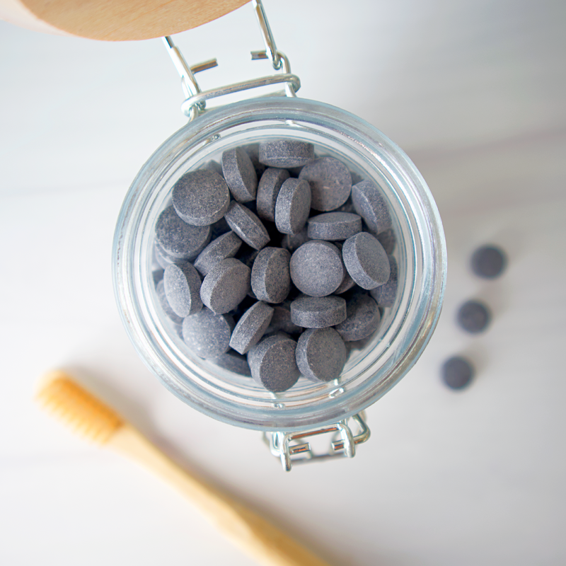 Love of Earth Co. Charcoal MINT Toothpaste Tablets Lavender Charcoal MINT NO JAR