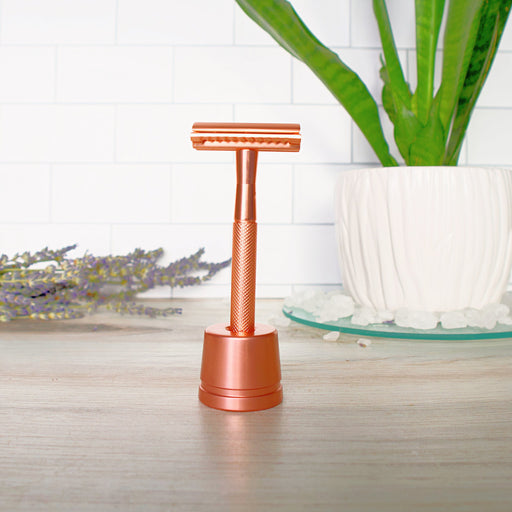 Love of Earth Co. Safety Razor White Smoke Black,Rose Gold