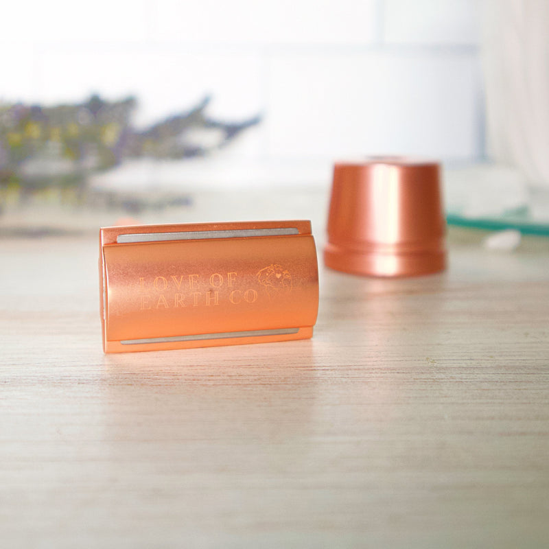 Love of Earth Co. Safety Razor White Smoke Black,Rose Gold