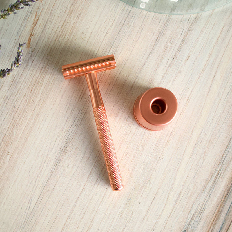 Love of Earth Co. Safety Razor Light Gray Black,Rose Gold