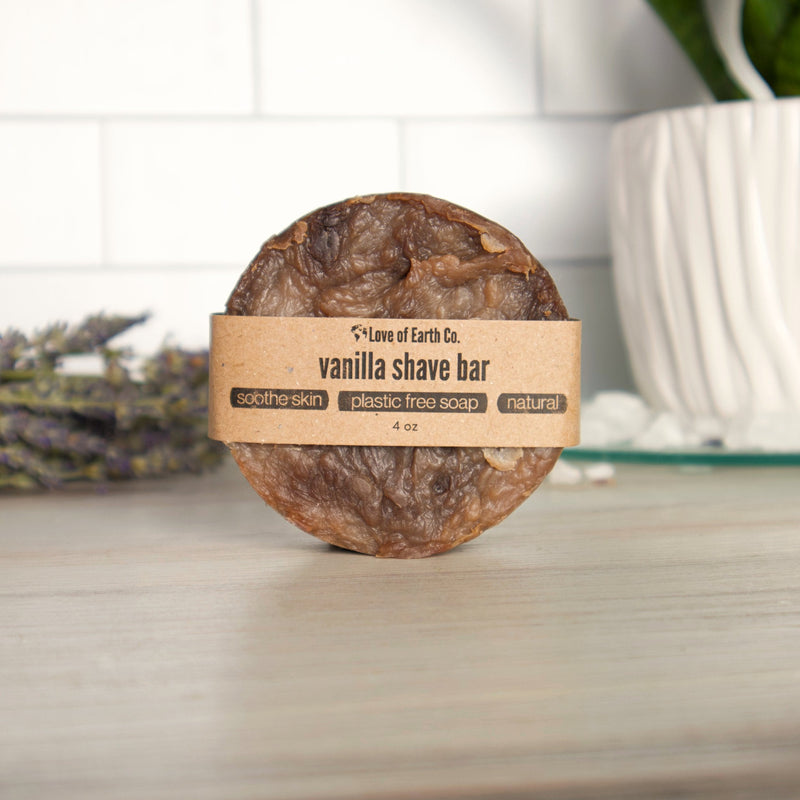 Love of Earth Co. Vanilla Shaving Soap Bar White Smoke