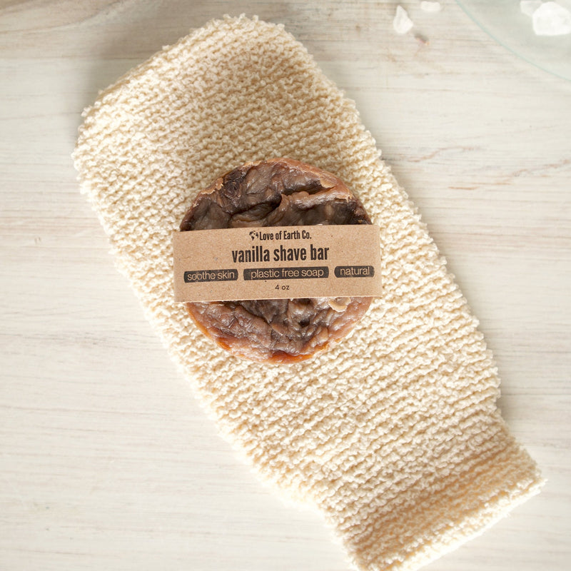 Love of Earth Co. Vanilla Shaving Soap Bar Antique White