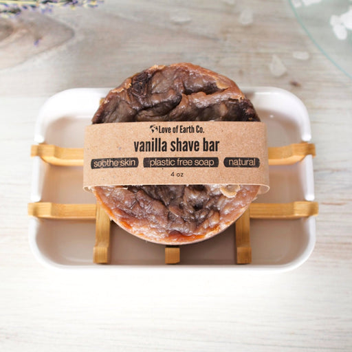 Love of Earth Co. Vanilla Shaving Soap Bar White Smoke