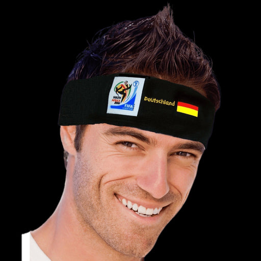 VIP Extensions Germany World Cup Soccer Headband - Vintage Collectible Official FIFA Licensed Hair Accessories Black Germany / BLACK