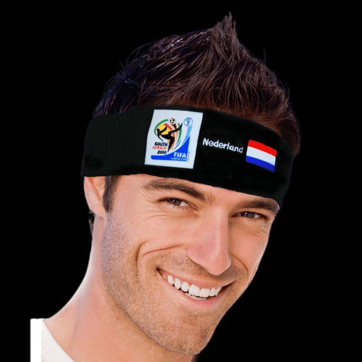 VIP Extensions Holland Netherlands World Cup Soccer Headband - Vintage Collectible FIFA Hair Accessories Black BLACK / Holland