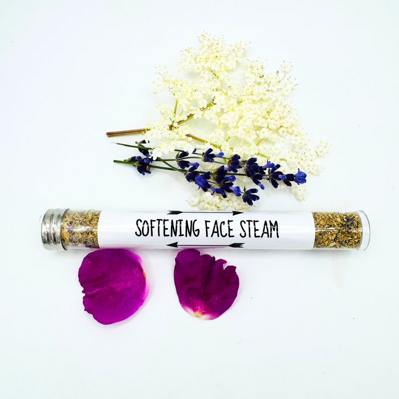 Rooted Earth Farm + Apothecary Softening Face Steam Face Masks + Scrubs White Smoke 40 ml,75 ml