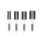 Creative Pro Hair Tools Ceramic Barrel Round Boar Bristle Hair Brush for Thick Hair Hair Brush White Smoke 101-ME (1.75"),102-ME (2"),103-ME (2.5"),103-ME XL (3")