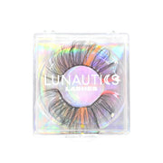 Lunautics Sorbet Sparkle - Faux Mink Glam Glitter & Rhinestone Glitter Lashes False Eyelashes Light Gray