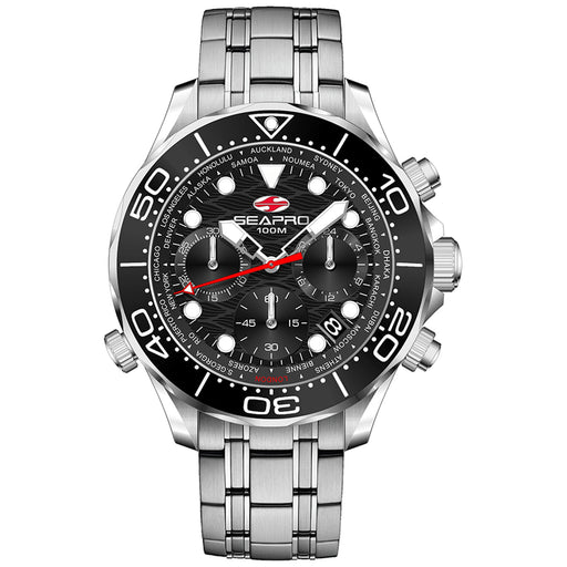 Bids.com Seapro Men's Mondial Timer Watches White Smoke Default Title