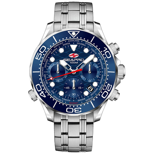 Bids.com Seapro Men's Mondial Timer Watches White Smoke Default Title