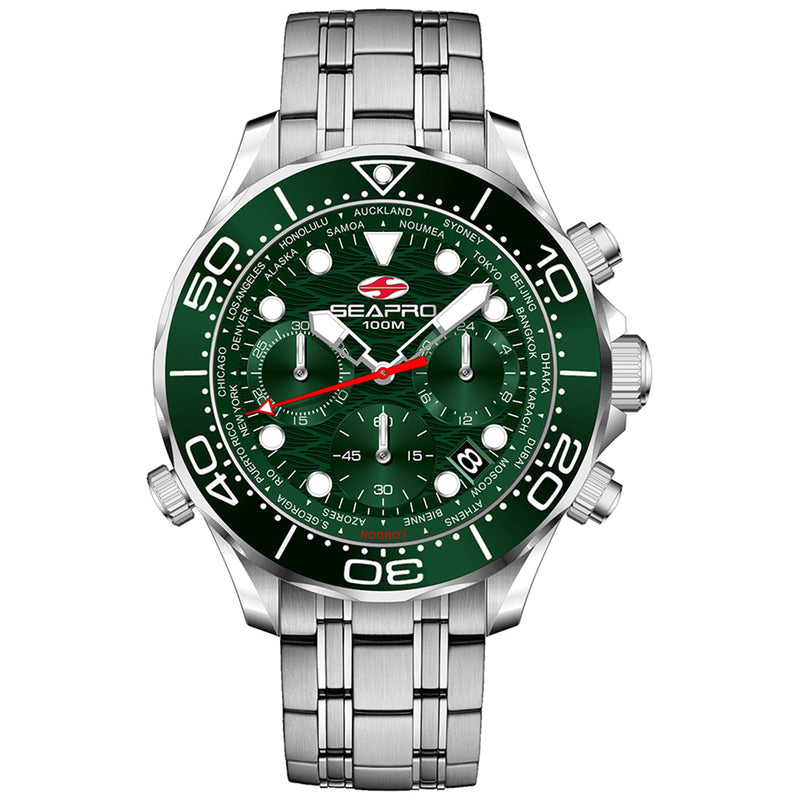 Bids.com Seapro Men's Mondial Timer Watches White Smoke Default Title
