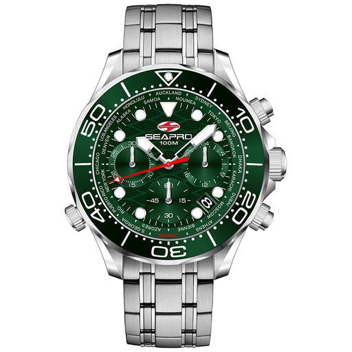 Bids.com Seapro Men's Mondial Timer Watches White Smoke Default Title