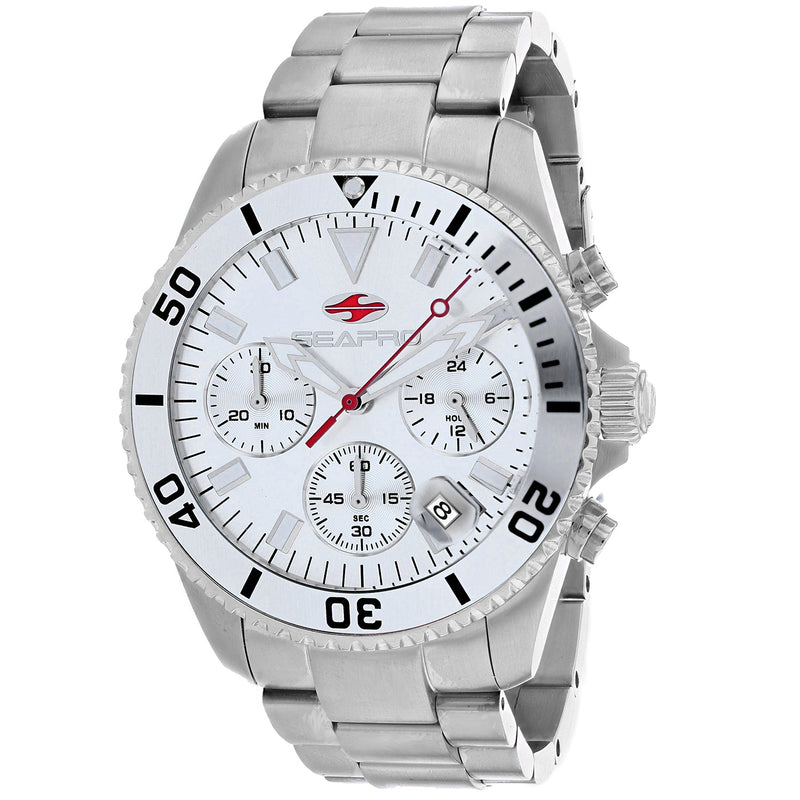 Bids.com Seapro Men's Scuba 200 Chrono Watches White Smoke Default Title