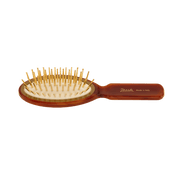 KOH-I-NOOR Beauty USA Janeke Tortoiseshell Oval Hair Brush – Gold Pin Detangling Brush Hair Brush Black