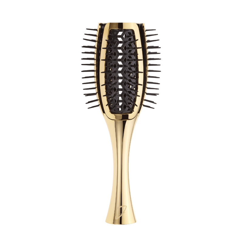 KOH-I-NOOR Beauty USA Janeke Tulip Vented Round Brush – Award-Winning Volumizing Blow-Dry Brush Hair Brush Black Gold