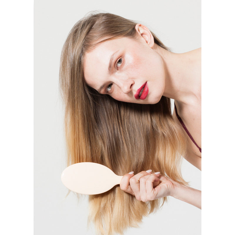 KOH-I-NOOR Beauty USA Janeke Synthetic Horn Pneumatic Hairbrush – Boar & Nylon Bristle Brush Hair Brush Lavender