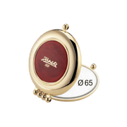 KOH-I-NOOR Beauty USA Janeke Gold Compact Handbag Mirror – Double-Sided Tortoiseshell Purse Mirror Mirror Black