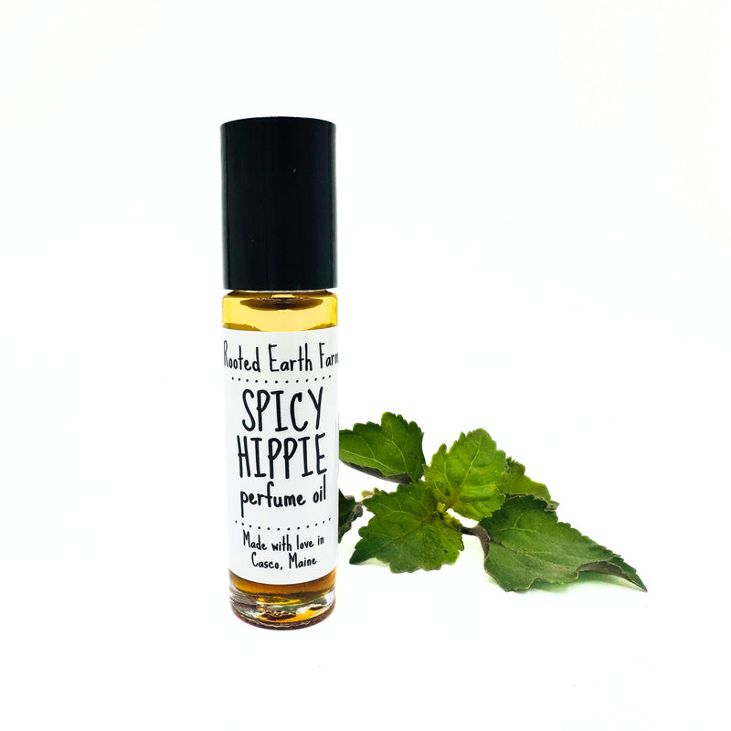 Rooted Earth Farm + Apothecary Spicy Hippie Perfume Oil Organic Perfumes White Smoke