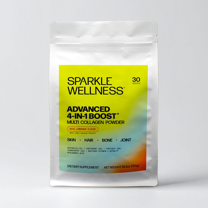 Sparkle Wellness Advanced 4-in-1 Boost Dietary Supplement Light Gray Acai Lemonade
