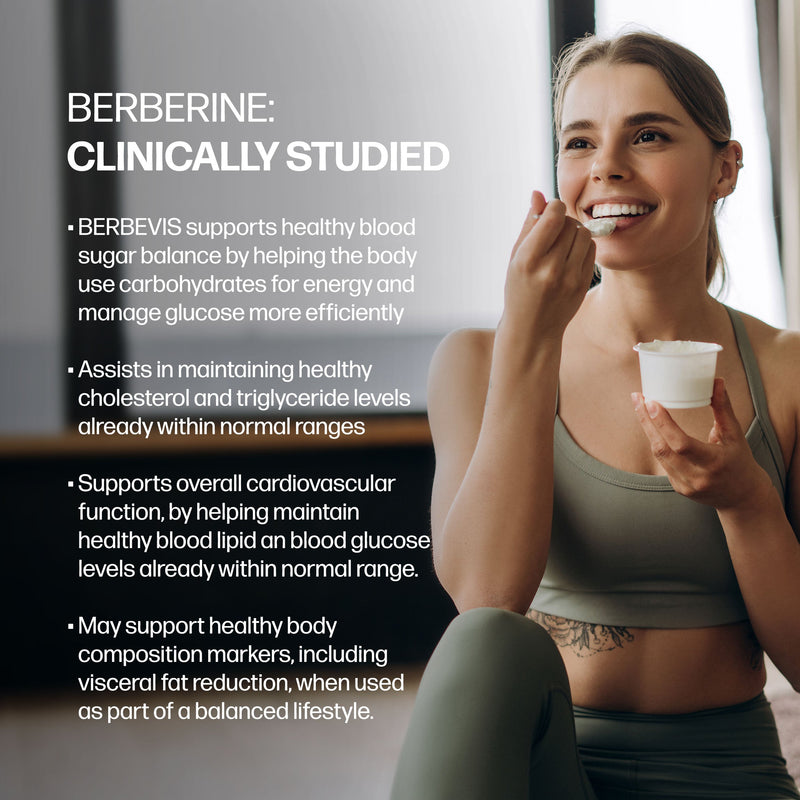 Sparkle Wellness Berberine with BERBEVIS® Phytosome Dietary Supplement Black