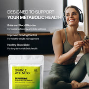 Sparkle Wellness Berberine with BERBEVIS® Phytosome Dietary Supplement Black
