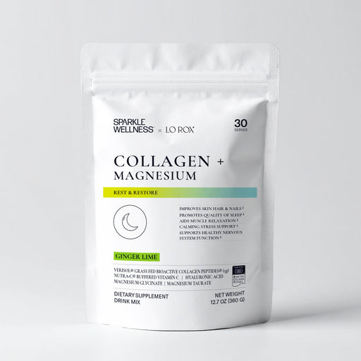 Sparkle Wellness Collagen + Magnesium Dietary Supplement Light Gray Honey Lemonade,Ginger Lime,Yuzu Pear,No Flavor