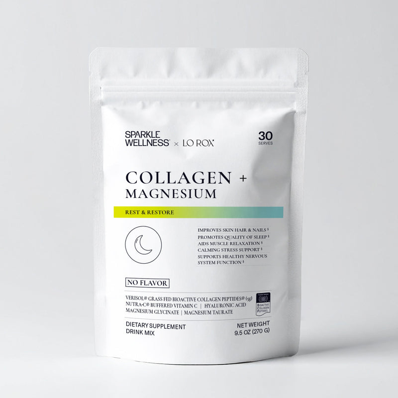 Sparkle Wellness Collagen + Magnesium Dietary Supplement Light Gray Honey Lemonade,Ginger Lime,Yuzu Pear,No Flavor