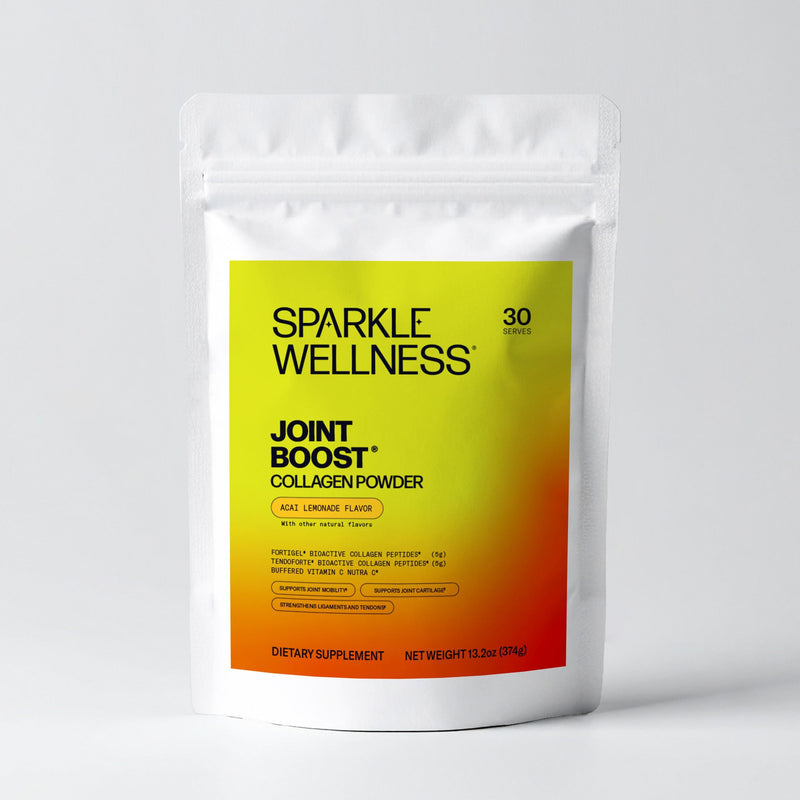 Sparkle Wellness Joint Boost Dietary Supplement Light Gray No Flavor,Chocolate,Orange,Mixed Berry,Acai Lemonade,Tropical