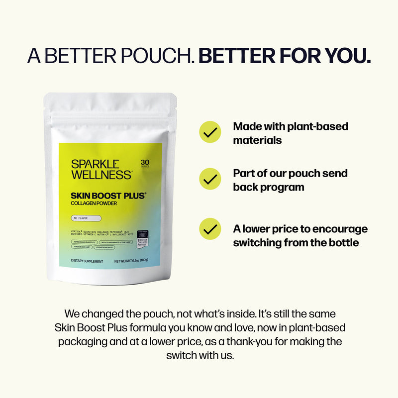 Sparkle Wellness Skin Boost Plus Dietary Supplement White Smoke No Flavor / 30-serve,No Flavor / 50-serve,No Flavor / 30-serve (Pouch),Acai Lemonade / 30-serve,Acai Lemonade / 50-serve,Acai Lemonade / 30-serve (Pouch),Mixed Berry / 30-serve,Mixed Berry / 50-serve,Mixed Berry / 30-serve (Pouch),Chocolate / 30-serve,Cho