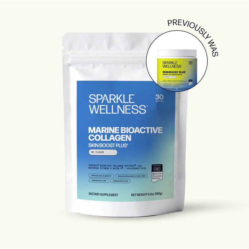 Sparkle Wellness Skin Boost Plus Marine Dietary Supplement White Smoke No Flavor / 30 serves