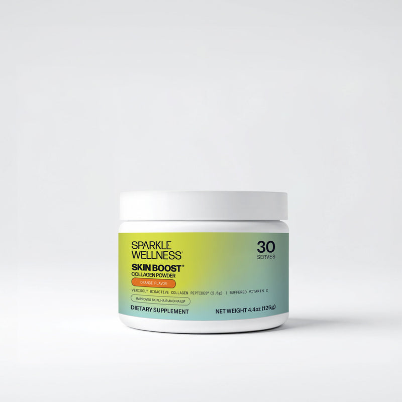 Sparkle Wellness Skin Boost Dietary Supplement Lavender Acai Lemonade / 30-serve,Acai Lemonade / 50-serve,Mixed Berry / 30-serve,Mixed Berry / 50-serve,No Flavor / 30-serve,No Flavor / 50-serve,Orange / 30-serve,Orange / 50-serve,Tropical / 30-serve,Tropical / 50-serve