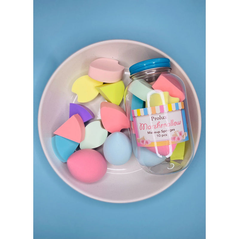 Prolux Cosmetics Marshmallow 10pc Makeup Sponges Cadet Blue
