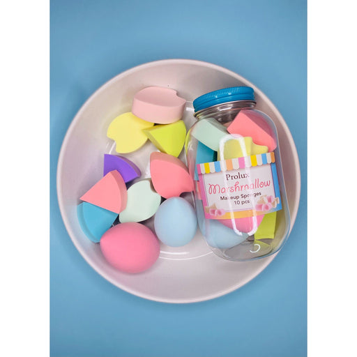Prolux Cosmetics Marshmallow 10pc Makeup Sponges Cadet Blue