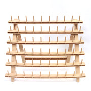 VIP Extensions SPOOL WOODEN BRAIDING HAIR RACK/ SPOOL ORGANIZER Braid White Smoke 15.75'' X 12''. X 7'' Height of the Peg 1.6'' ( 60 SPOOL)