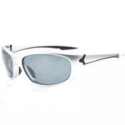 eyekeeper.com Sport Bifocal Stylish Chic Reading Sunglasses TR90 TH6145-B Sunglasses White Smoke Silver / +1.00,Silver / +1.25,Silver / +1.50,Silver / +1.75,Silver / +2.00,Silver / +2.25,Silver / +2.50,Silver / +3.00,Silver / +3.50
