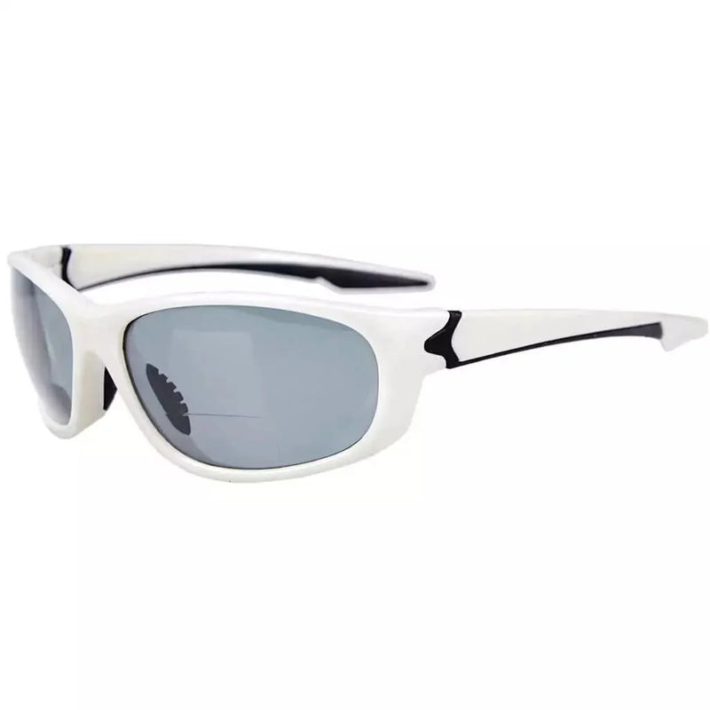 eyekeeper.com Sport Bifocal Stylish Chic Reading Sunglasses TR90 TH6145-B Sunglasses White Smoke White / +1.00,White / +1.25,White / +1.50,White / +1.75,White / +2.00,White / +2.25,White / +2.50,White / +3.00,White / +3.50