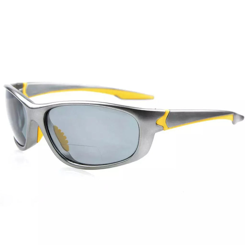 eyekeeper.com Sport Bifocal Stylish Chic Reading Sunglasses TR90 TH6145-B Sunglasses White Smoke Grey / +1.00,Grey / +1.25,Grey / +1.50,Grey / +1.75,Grey / +2.00,Grey / +2.25,Grey / +2.50,Grey / +3.00,Grey / +3.50