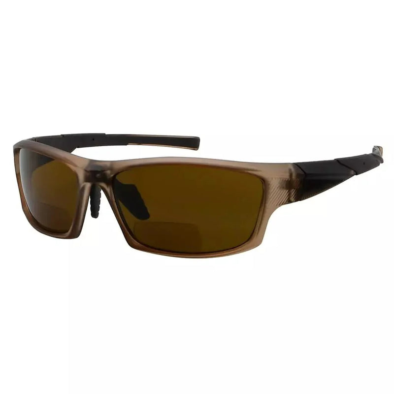 eyekeeper.com Sport Full Rim Polarized Bifocal Reading Sunglasses PGSG904 Sunglasses White Smoke Matte Brown / +1.50,Matte Brown / +2.00,Matte Brown / +2.50,Matte Brown / +3.00
